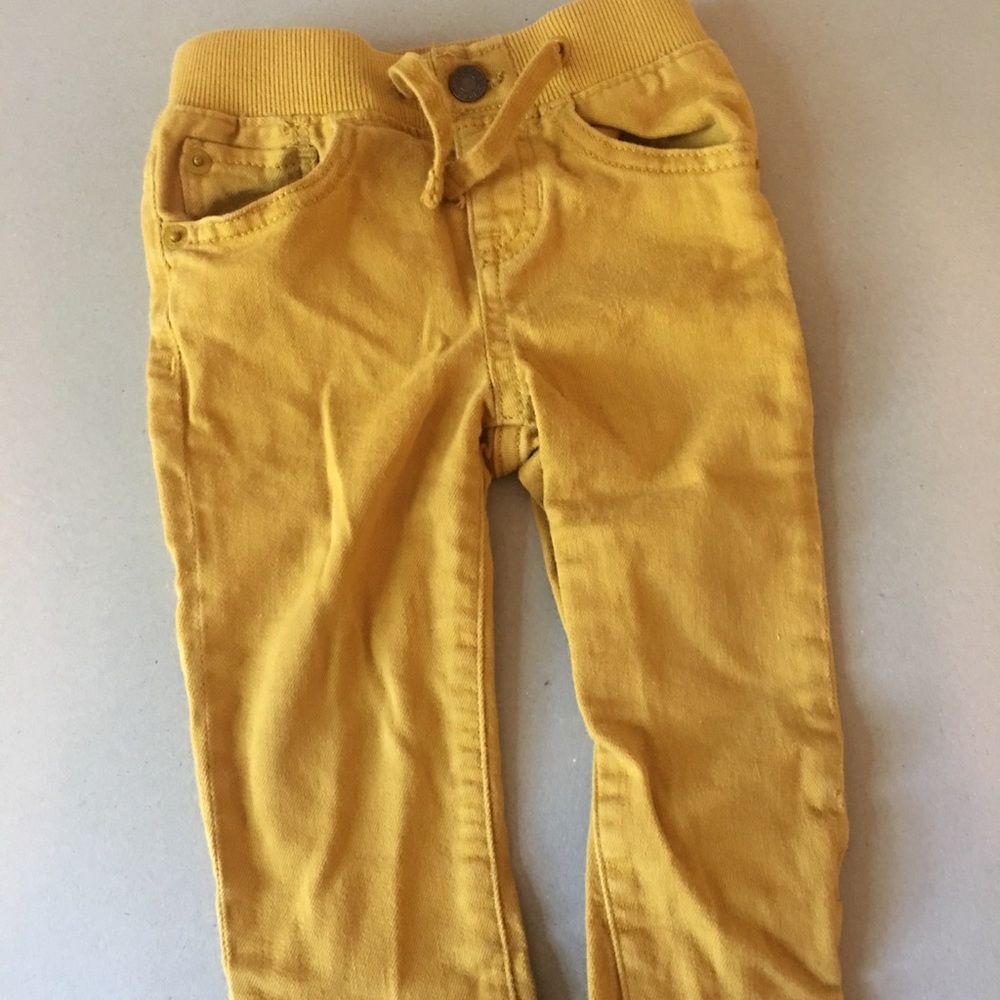 Boys 18 month Gap mustard skinny jeans